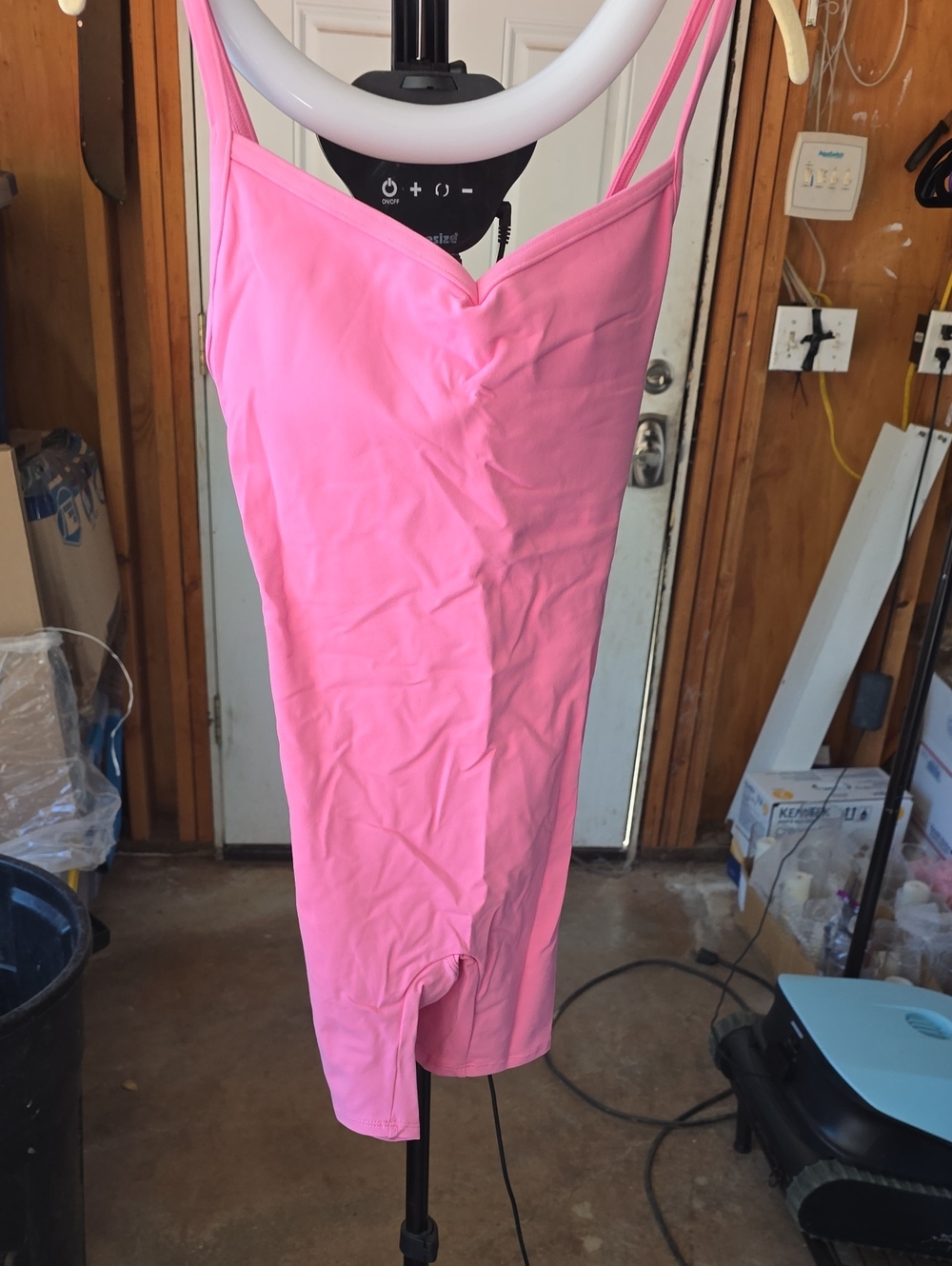 Pink Women's Seamless Bodysuit
